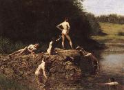 Thomas Eakins Swimming Sweden oil painting artist